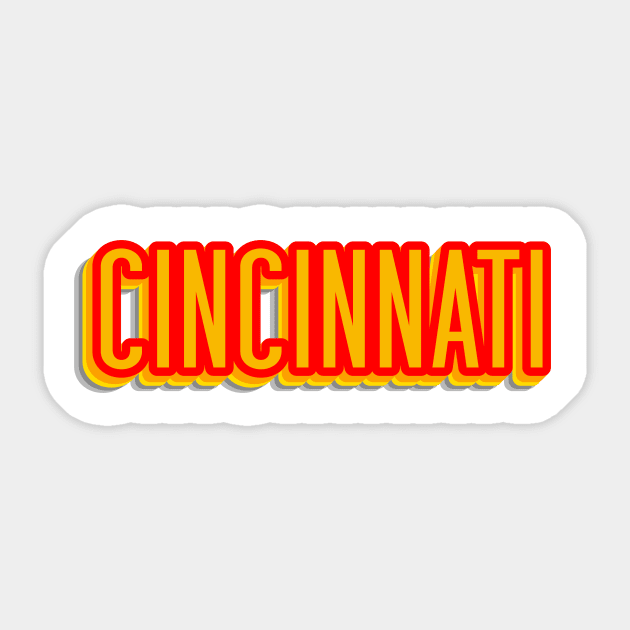 cincinnati Sticker by Deniso_PP